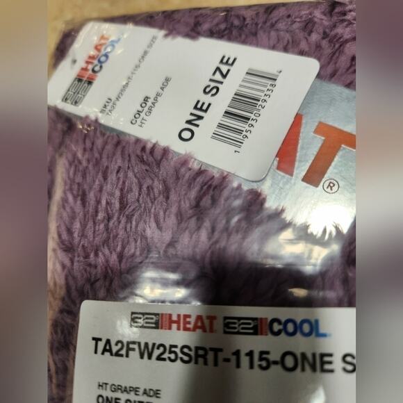 🏝️32 DEGREES, Sherpa Infinity Scarf, Purple, one size - Picture 5 of 7